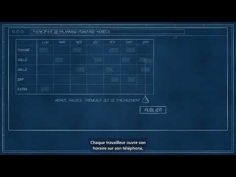 Image de la vidéo : Planning et pointage du personnel en horeca, relié à la paie : fiche2paie.be